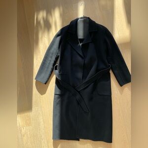 Weekend Max Mara Wool Patch-Pocket Wrap Coat